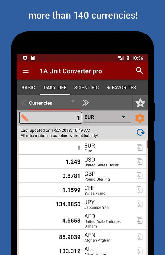 1A Unit Converter pro screenshot